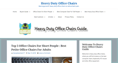 Desktop Screenshot of heavydutyofficechairsguide.com