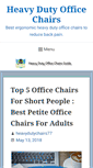 Mobile Screenshot of heavydutyofficechairsguide.com