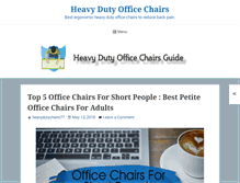Tablet Screenshot of heavydutyofficechairsguide.com